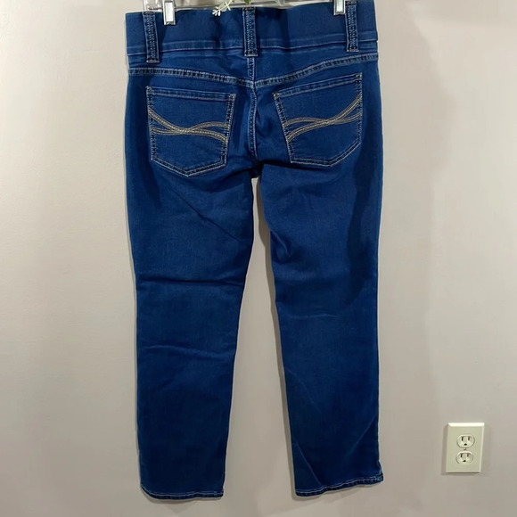 NWOT Lee Riders Pull On Waist Smoother Straight Leg Denim Jeans 8P - Picture 4 of 15